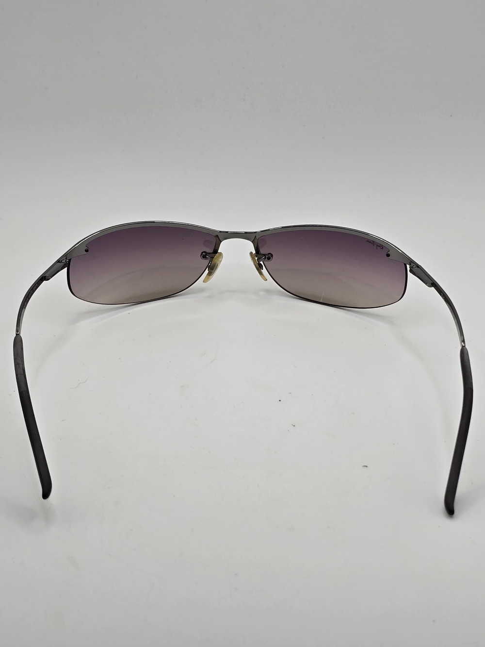 Ray Ban Gradient Purple Rimless Sunglasses - Picture 6 of 8